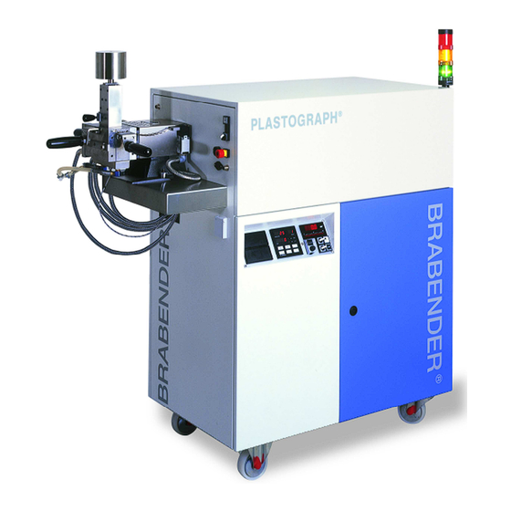 Brabender Plastograph Betriebsanleitung
