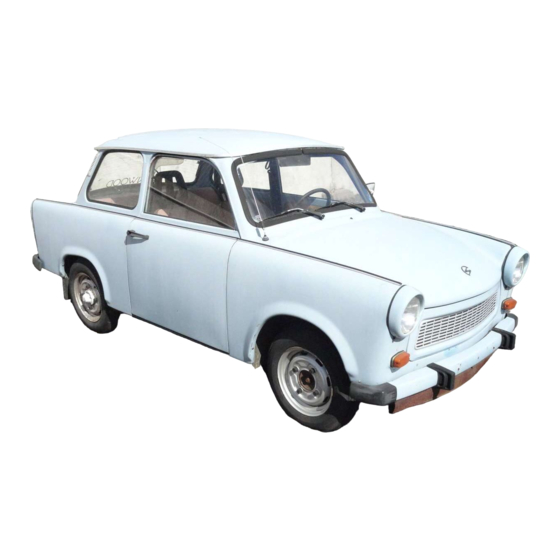 Trabant 601 Betriebsanleitung