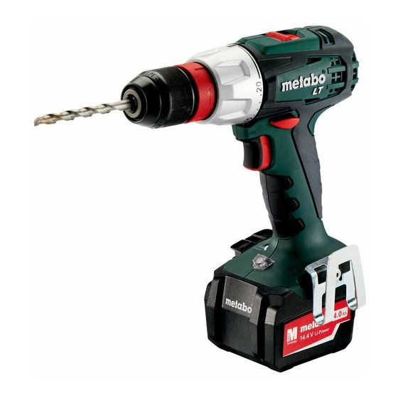 Metabo BS 14.4 Quick Originalbetriebsanleitung