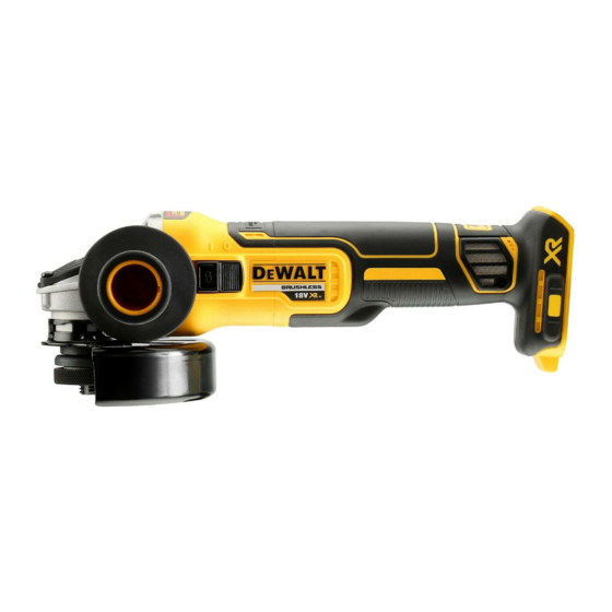 DeWalt XR LI-ION DCG405F Bersetzt Von Den Originalanweisungen