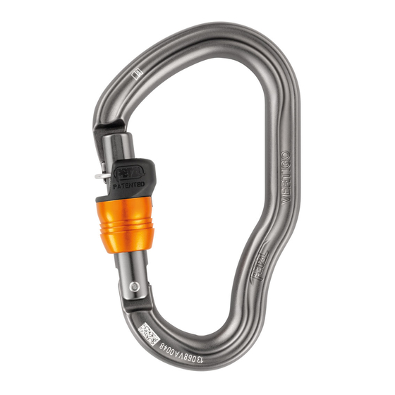 PETZL VERTIGO WL Gebrauchsanweisung