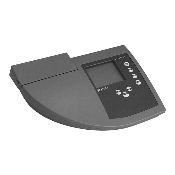 SCHOTT CG 842 Gebrauchsanleitung