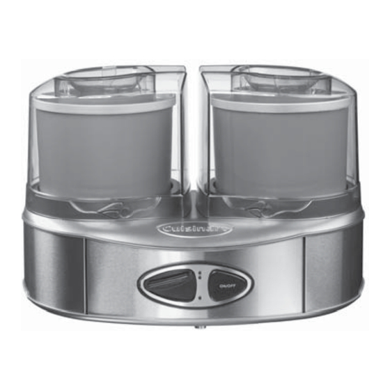 Cuisinart Ice Cream Duo Hinweise