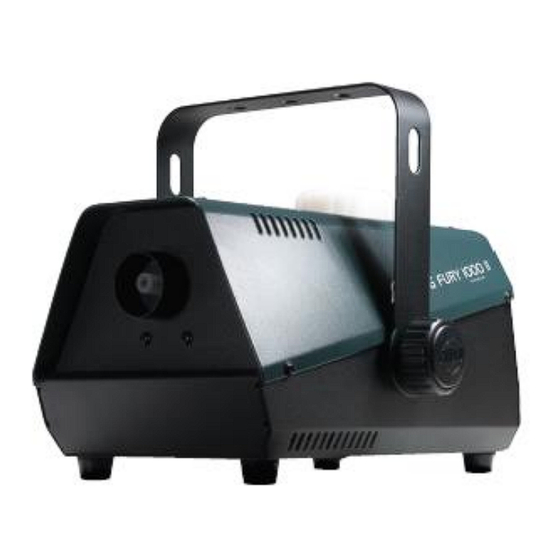 ADJ Fog Fury 1000 II Bedienungsanleitung