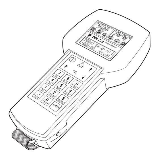 Druck DPI 720 Bedienungsanleitung