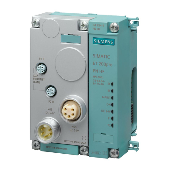 Siemens 3RK1304 series Betriebsanleitung