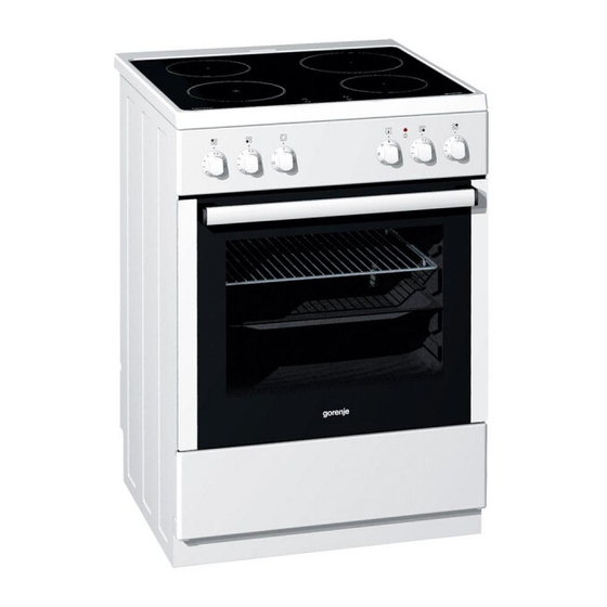 Gorenje EI65106AW Gebrauchs-, Aufstellungs- Und Anschlussanweisung