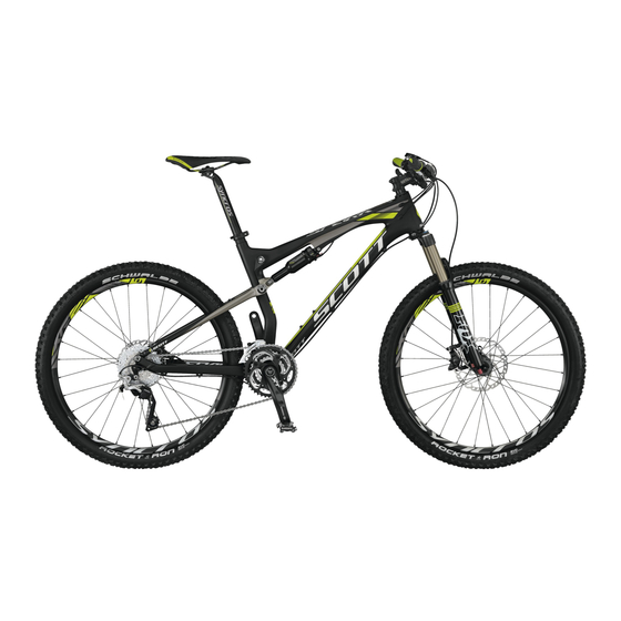 Scott SPARK 26" Bedienungsanleitung