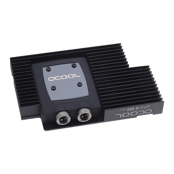 Alphacool NexXxoS GPX–N 960-M02 Anleitung