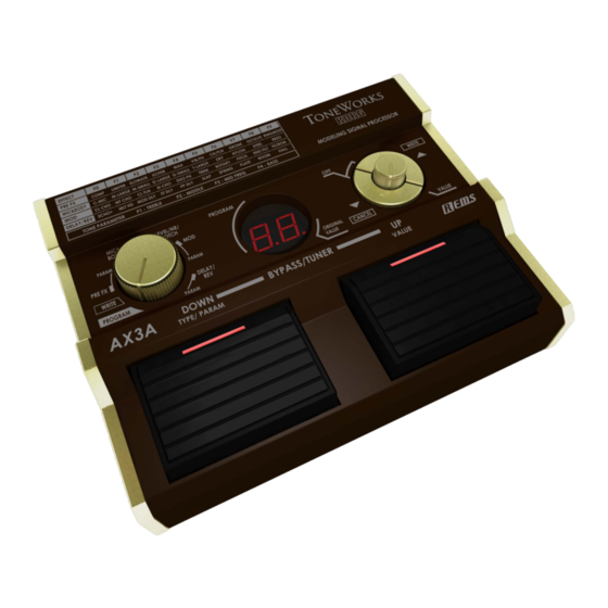Korg AX3A Bedienungsanleitung