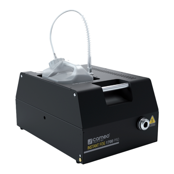 Cameo INSTANT FOG 1700 PRO Bedienungsanleitung