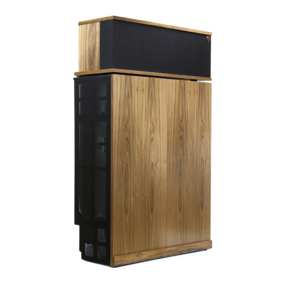 Klipsch Klipschorn Heritage Serie Handbuch