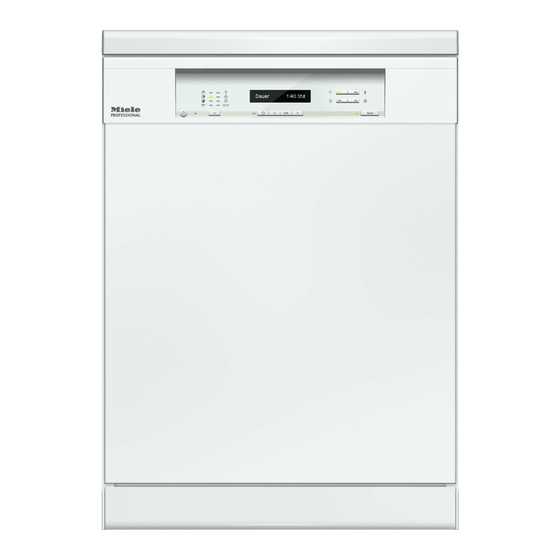 Miele PG 8130 Gebrauchsanweisung