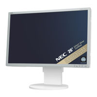 NEC MultiSync EA261WM Installationshandbuch