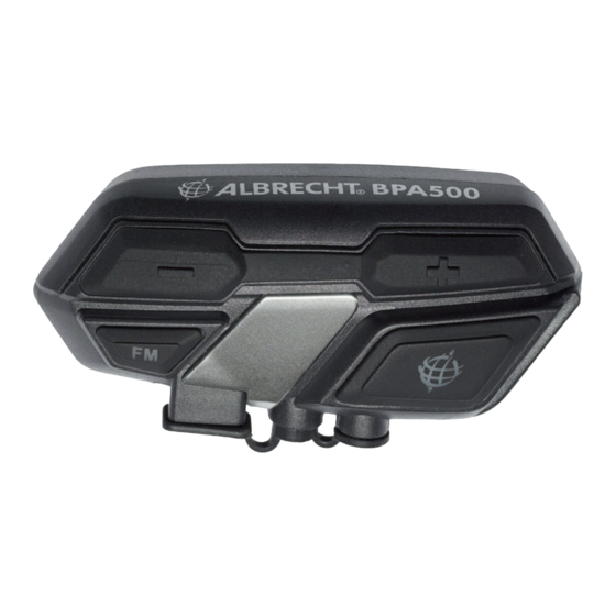 Albrecht BPA 500 Anleitung