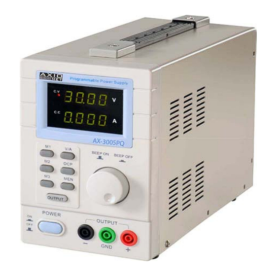 AXIOMET AX-3005PQ Bedienungsanleitung