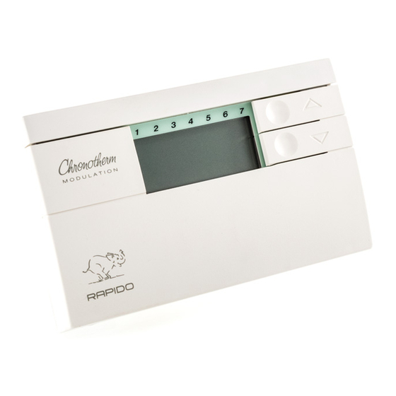 Rapido rapidomatic Chronotherm Cx 52 Bedienungs- Und Installationsanleitung