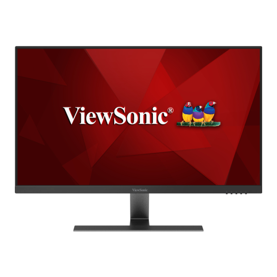 ViewSonic VX2771-2K-hd Schnellstart Handbuch