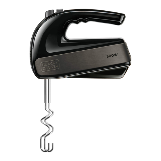 Black+Decker BXMX500E Bedienungsanleitung
