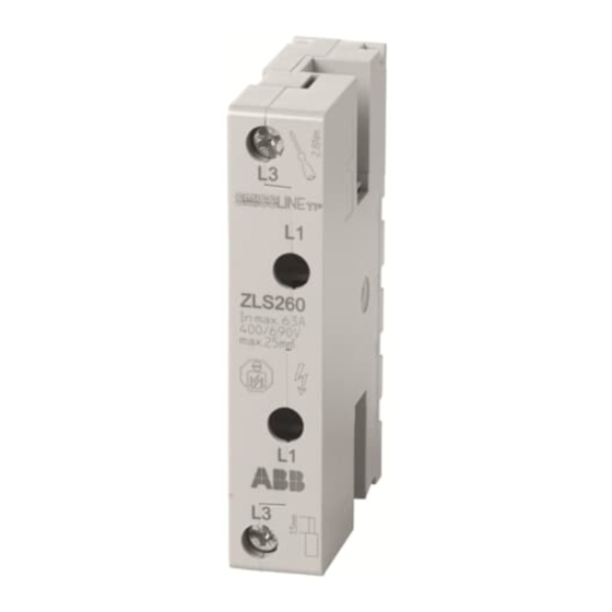 ABB SMISSLINE TP ZLS 260 Montageanleitung