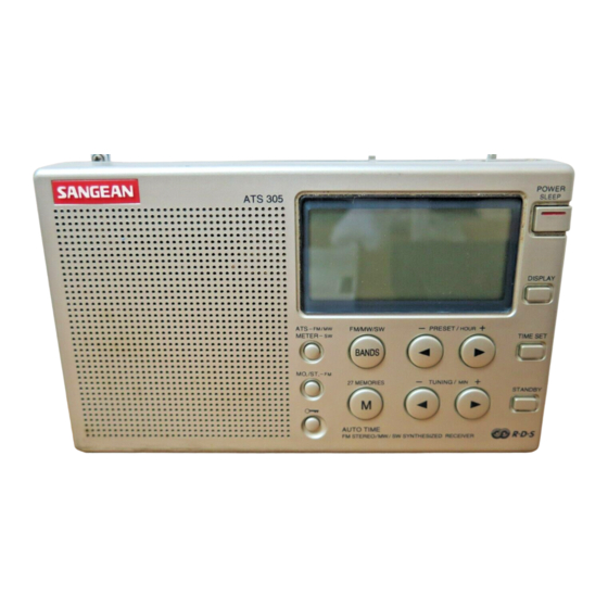 Sangean ATS-305 Anleitung