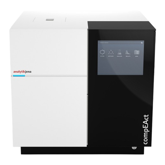 Endress+Hauser Analytik Jena compEAct N Bedienungsanleitung