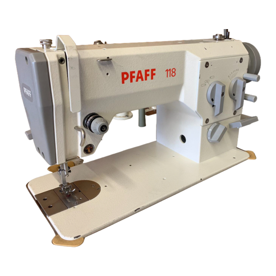 Pfaff 118 Gebrauchsanleitung
