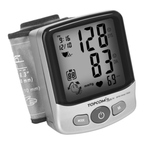 Topcom BPM WRIST 7500 Handbücher