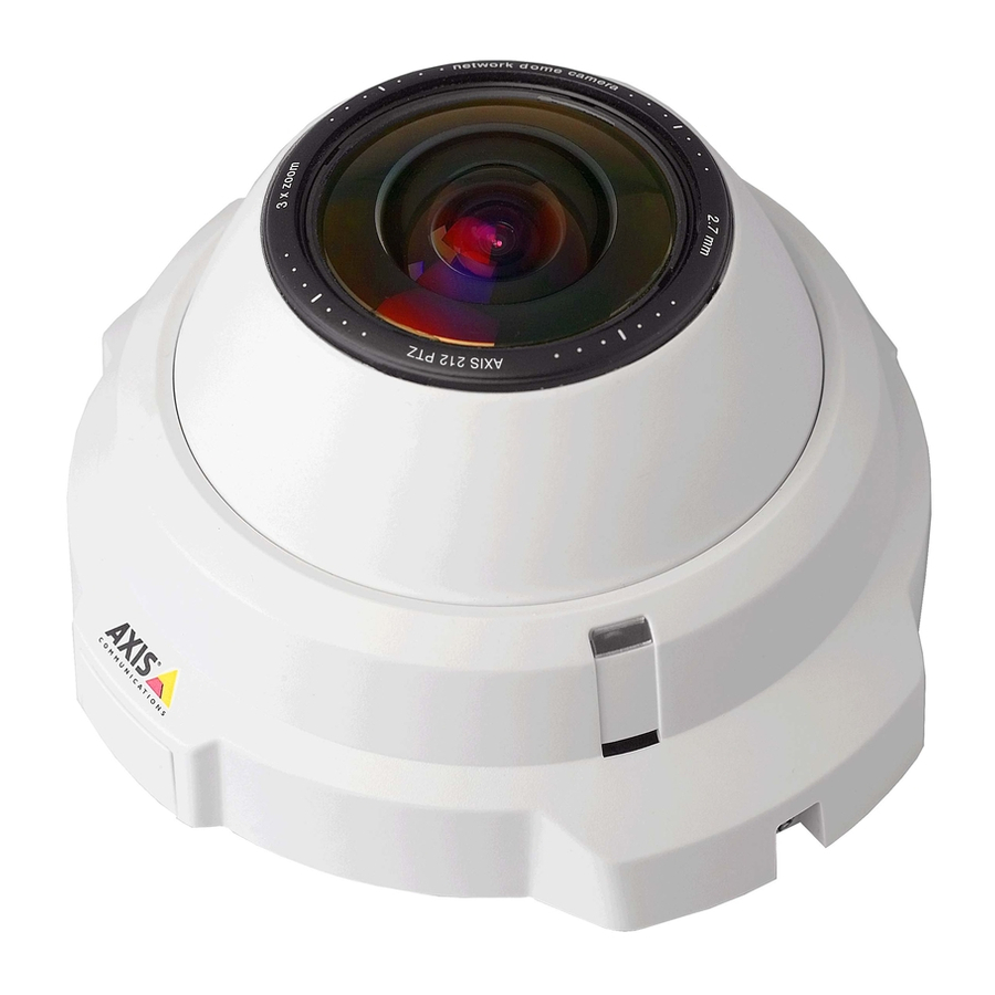 Axis 212 PTZ Installationsanleitung