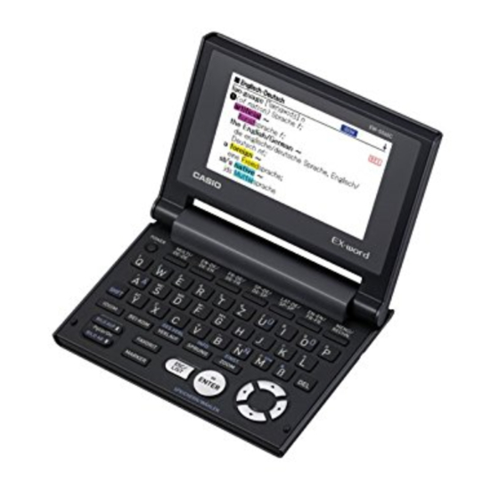 Casio EW-G560C Handbücher