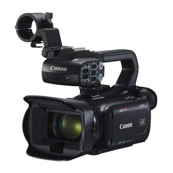 Canon XA40 Bedienungsanleitung