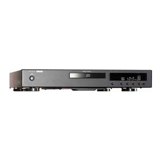 Rotel RCD-06 SE Bedienungsanleitung
