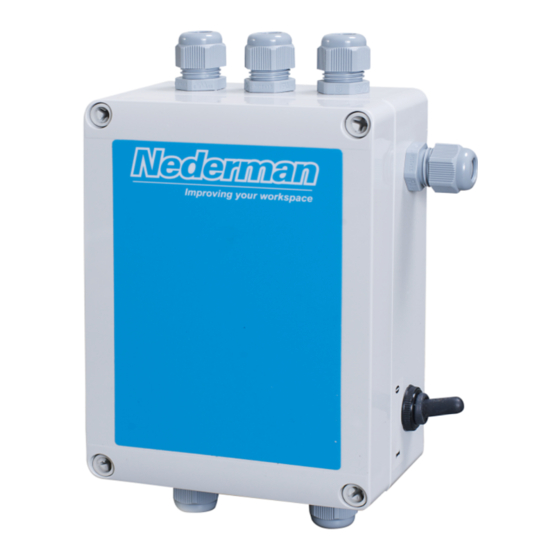 Nederman Fan Control 591 Serie Bedienungsanleitung