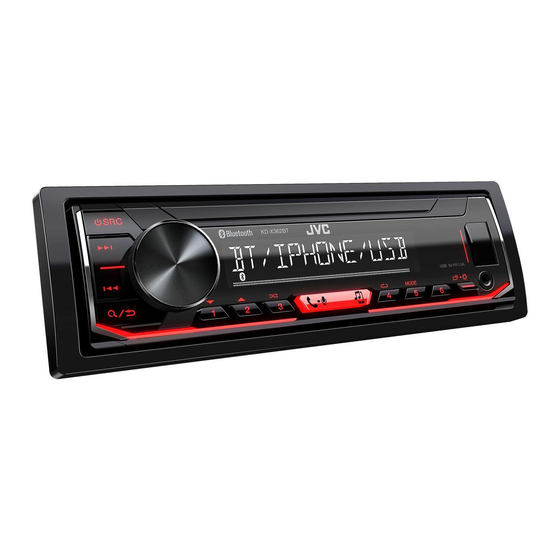 JVC KD-X362BT Bedienungsanleitung