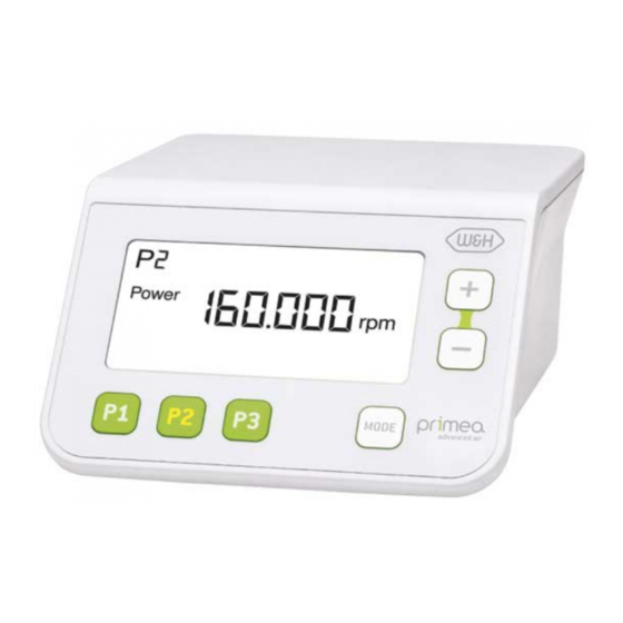 W&H Primea Advanced Air Gebrauchsanweisung
