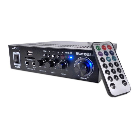 LTC Audio MFA1200-USB-BT Bedienungsanleitung