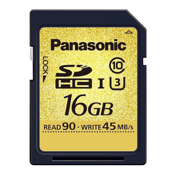 Panasonic RP-SDUC32GAK Handbücher