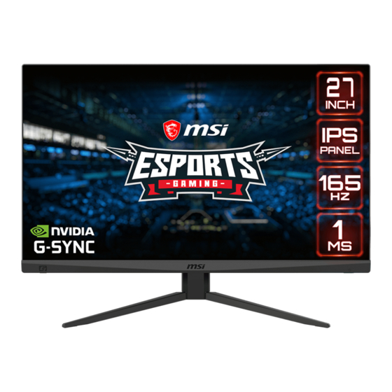 MSI Optix MAG2742 (3CA7) Bedienungsanleitung