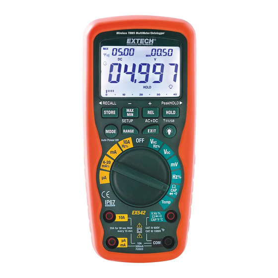Extech Instruments EX542 Benutzerhandbuch