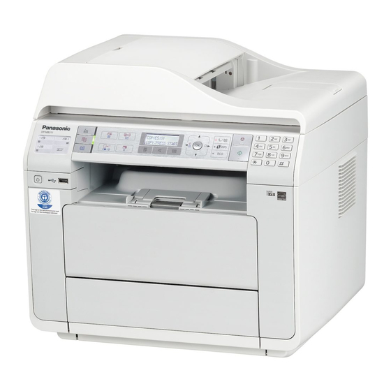 Panasonic DP-MB311EU Anleitung Mit Wichtigen Informationen