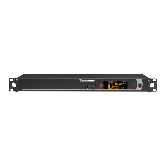 Sennheiser SR 2000 IEM Bedienungsanleitung