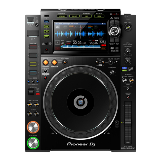 PIONEER DJ CDJ-2000NXS2 Handbücher