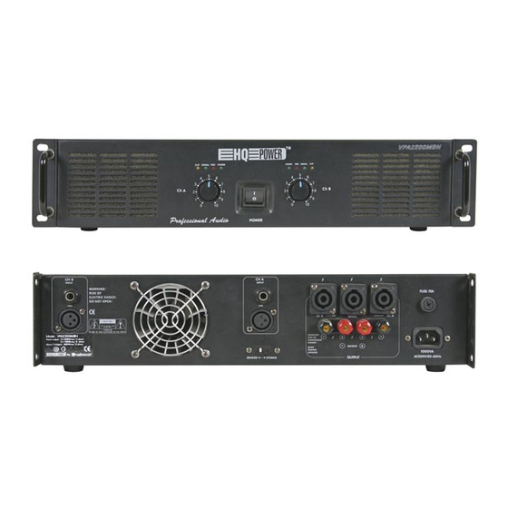 HQ Power VPA2350MB Bedienungsanleitung