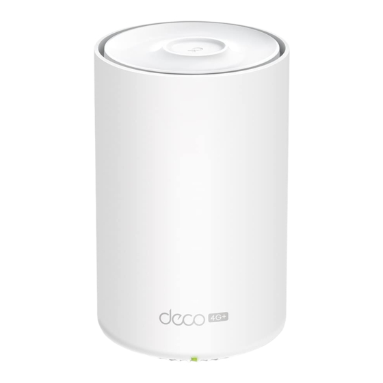 TP-Link deco X50-4G V2 Schnellinstallationsanleitung