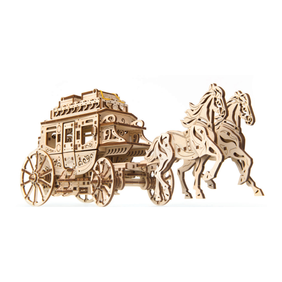 UGEARS Postkutsche Aufbauanleitung