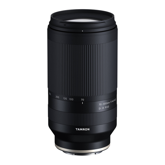 Tamron 70-300mm F/4.5-6.3 Di III RXD Benutzerhandbuch