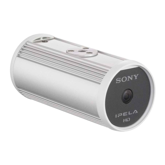 Sony IPELA SNC-CH110 Installationsanleitung