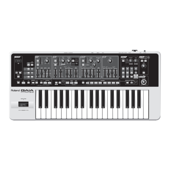 Roland Gaia SH-01 Bedienungsanleitung