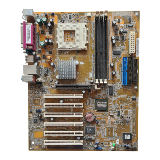 Asus A7V8X Kurzanleitung