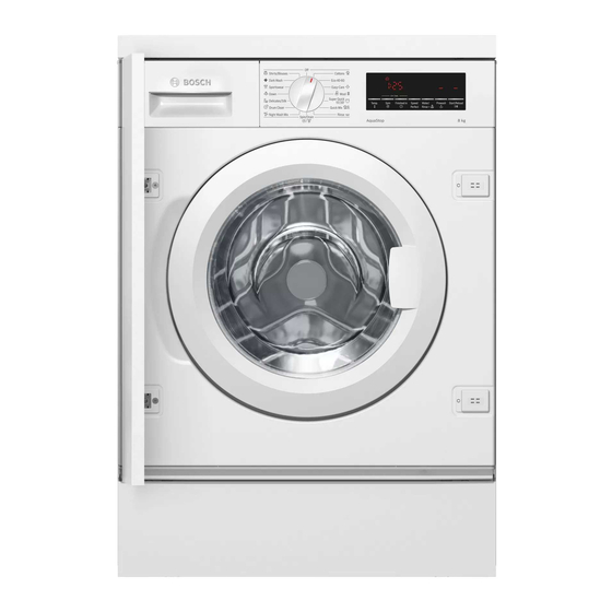 Bosch WIW28541EU Gebrauchs- Und Montageanleitung